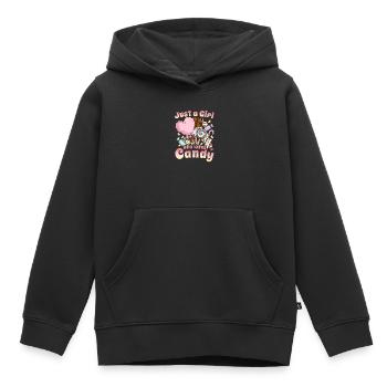 Süssigkeit Süßwaren - Kinder Premium Organic Hoodie - Schwarz - Vorne - AI Model Kid Male (0cm)