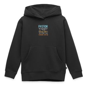 Pfarrer Priester - Kinder Premium Organic Hoodie - Schwarz - Vorne - AI Model Kid Male (0cm)