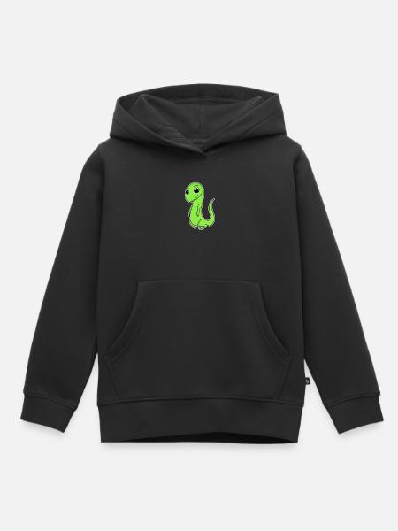 Hagedis - Kinder Premium hoodie biologisch - zwart