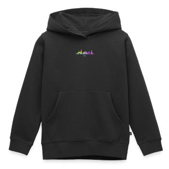 Kiel Skyline Bunt Kiel Allemagne du Nord - Sweat Premium à capuche enfant bio - noir - Devant - AI Model Kid Male (0cm)