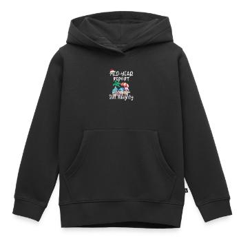 Gnome Semi-Annual Report Still Cheeky - Kids Premium Organic Hoodie - black - Front - AI Model Kid Male (0cm)