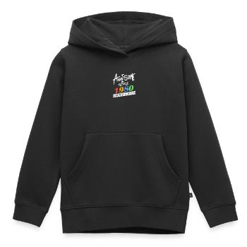 1980 - Jahrgang 1980 - Fantastisch seit 1980 - Kinder Premium Organic Hoodie - Schwarz - Vorne - AI Model Kid Male (0cm)