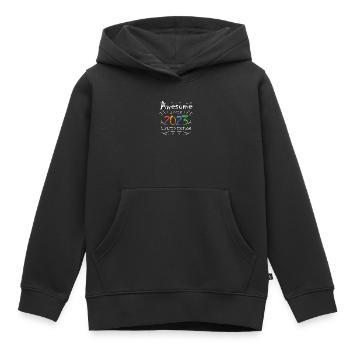 2023 - Millésime 2023 - Fantastique depuis 2023 - Sweat Premium à capuche enfant bio - noir - Devant - AI Model Kid Male (0cm)