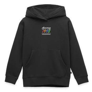 1998 - Jahrgang 1998 - Fantastisch seit 1998 - Kinder Premium Organic Hoodie - Schwarz - Vorne - AI Model Kid Male (0cm)