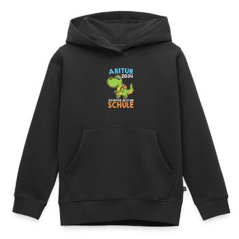 Abitur 2034 Schulkind 2034 Einschulung Abschluss - Kinder Premium Organic Hoodie - Schwarz - Vorne - AI Model Kid Male (0cm)