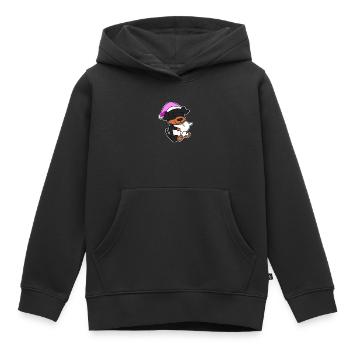 Chien de race Rottweiler - Sweat Premium à capuche enfant bio - noir - Devant - AI Model Kid Male (0cm)