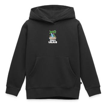 Urlaub - Kinder Premium Organic Hoodie - Schwarz - Vorne - AI Model Kid Male (0cm)