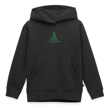 Noël, noël, noël, noël, noël, noël, noël, noël - Sweat Premium à capuche enfant bio - noir - Devant - AI Model Kid Male (0cm)