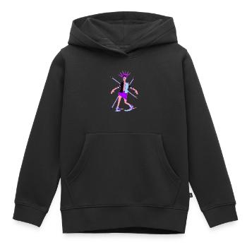 Fräulein Keupon - Kinder Premium Organic Hoodie - Schwarz - Vorne - AI Model Kid Male (0cm)