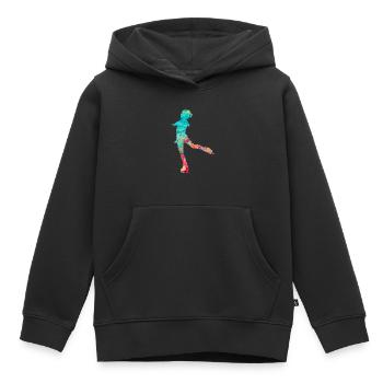 Eiskunstlauf PopArt - Kinder Premium Organic Hoodie - Schwarz - Vorne - AI Model Kid Male (0cm)