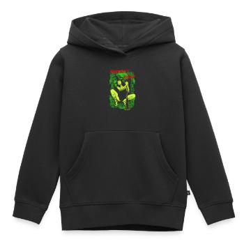 Ruhrpott Queen - Kinder Premium Organic Hoodie - Schwarz - Vorne - AI Model Kid Male (0cm)
