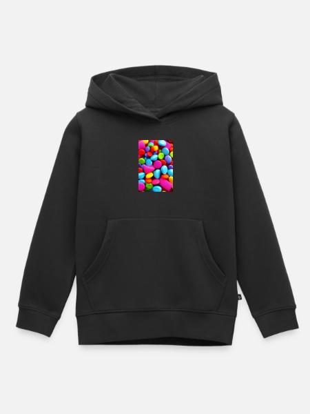 Bonbons - Kinder Premium Organic Hoodie - Schwarz