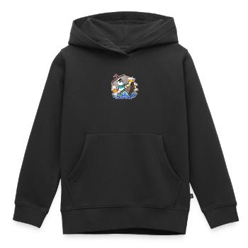 Kapitän Seemann Bär - Kinder Premium Organic Hoodie - Schwarz - Vorne - AI Model Kid Male (0cm)