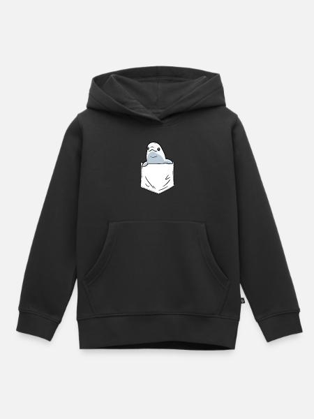 Weißwal Beluga Wal - Kinder Premium Organic Hoodie - Schwarz