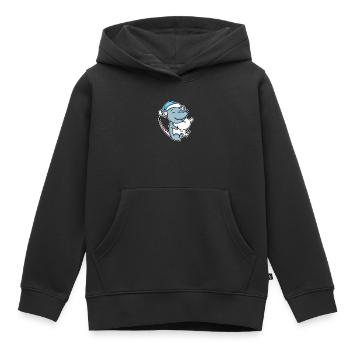 Maus mit Kissen und Schlafmütze - Kinder Premium Organic Hoodie - Schwarz - Vorne - AI Model Kid Male (0cm)