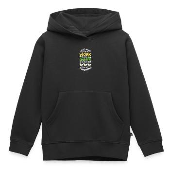 Garten Gartenarbeit - Kinder Premium Organic Hoodie - Schwarz - Vorne - AI Model Kid Male (0cm)
