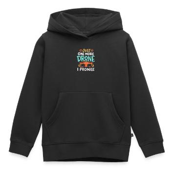 Drohnenpilot Drohnenrennfahrer - Kinder Premium Organic Hoodie - Schwarz - Vorne - AI Model Kid Male (0cm)