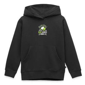 Pickleball-Spieler Paddleball - Kinder Premium Organic Hoodie - Schwarz - Vorne - AI Model Kid Male (0cm)