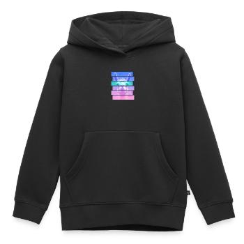 Alpaga - Sweat Premium à capuche enfant bio - noir - Devant - AI Model Kid Male (0cm)
