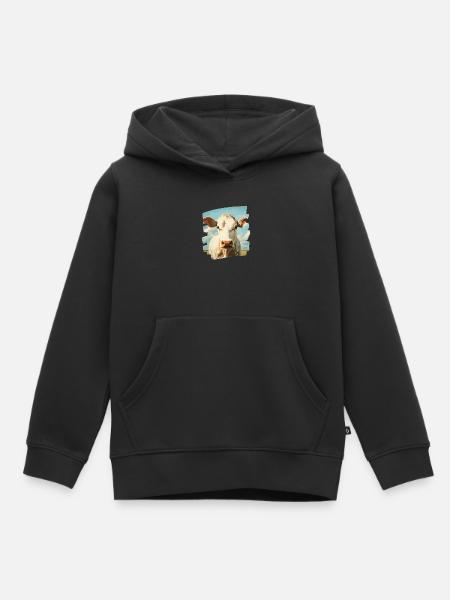 Kuh Bauer - Kinder Premium Organic Hoodie - Schwarz