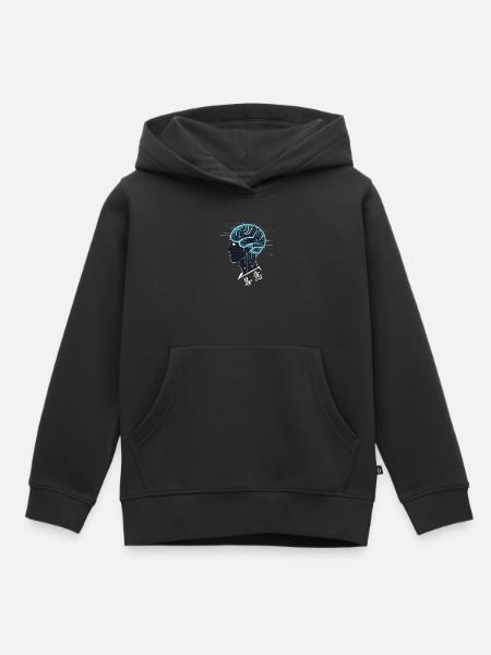 Brain AI - Kinder Premium Organic Hoodie - Schwarz