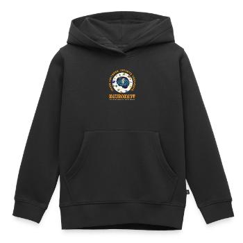 Neurospicy Neurodivergent Astronaut Brain - Kids Premium Organic Hoodie - black - Front - AI Model Kid Male (0cm)