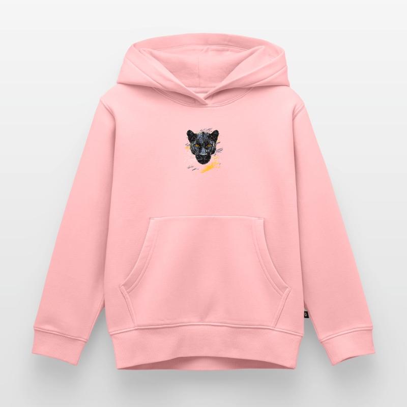 Panther Leopard Raubkatze Süße Großkatze Panter Kinder Premium Organic Hoodie