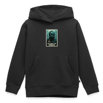 WIR SIND DER FEHLER - Kinder Premium Organic Hoodie - Schwarz - Vorne - AI Model Kid Male (0cm)