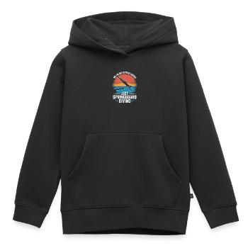 Kunstspringen Turmspringer Sprungbrett - Kinder Premium Organic Hoodie - Schwarz - Vorne - AI Model Kid Male (0cm)