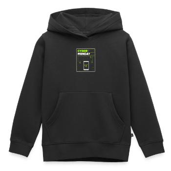 Kaufrausch Cyber Monday - Kinder Premium Organic Hoodie - Schwarz - Vorne - AI Model Kid Male (0cm)