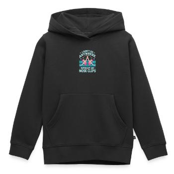 Synchronschwimmen Kunstschwimmen Wassersport - Kinder Premium Organic Hoodie - Schwarz - Vorne - AI Model Kid Male (0cm)