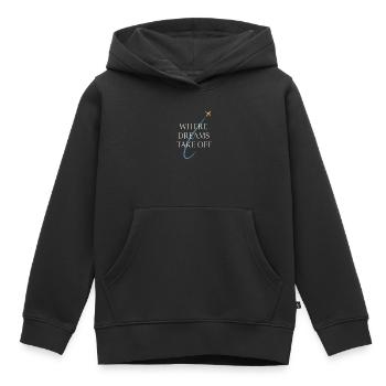 Instructeur de vol Cfi Pilote Instructeur d’aviation - Sweat Premium à capuche enfant bio - noir - Devant - AI Model Kid Male (0cm)