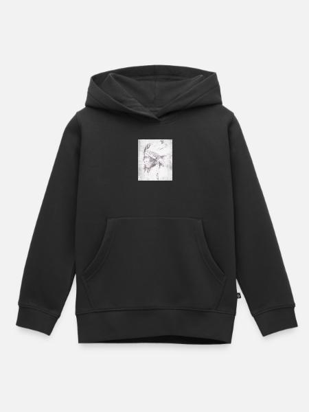 Einheimischer Häuptling der Grauen Feder - Kinder Premium Organic Hoodie - Schwarz