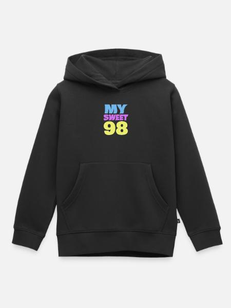 98 - Kinder Premium Organic Hoodie - Schwarz
