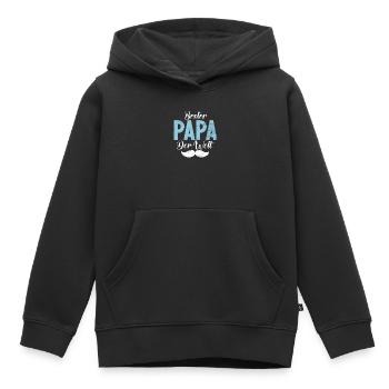 Best Dad in the World Father's Day Men - Kids Premium Organic Hoodie - black - Front - AI Model Kid Male (0cm)