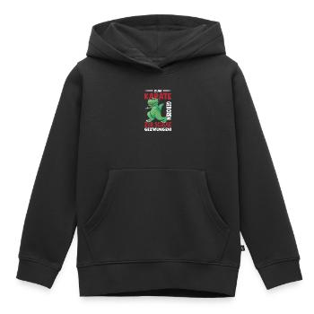 Children born to karate, forced to go to school - Kids Premium Organic Hoodie - black - Front - AI Model Kid Male (0cm)