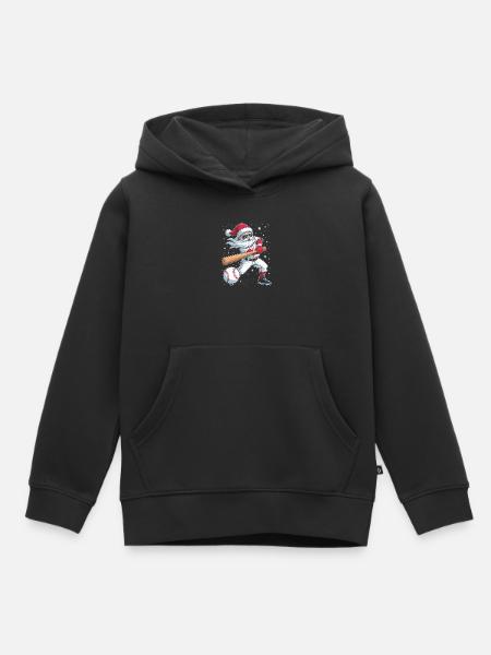 Santa Baseball Allstar - Kinder Premium Organic Hoodie - Schwarz