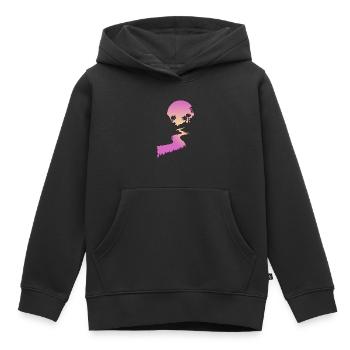 Folge dem Fluss - Kinder Premium Organic Hoodie - Schwarz - Vorne - AI Model Kid Male (0cm)