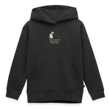 Charles Darwin Don Natural - Sweat Premium à capuche enfant bio - noir - Devant - AI Model Kid Male (0cm)
