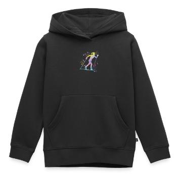 Ski de fond Ski de fond - Sweat Premium à capuche enfant bio - noir - Devant - AI Model Kid Male (0cm)