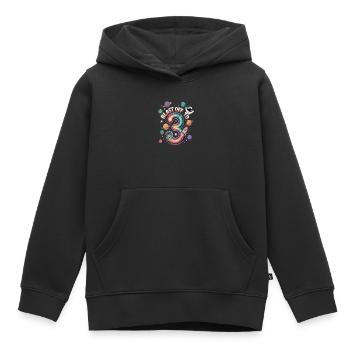 Abflug ins Weltall 3. Geburtstag Kindergeburtstag - Kinder Premium Organic Hoodie - Schwarz - Vorne - AI Model Kid Male (0cm)