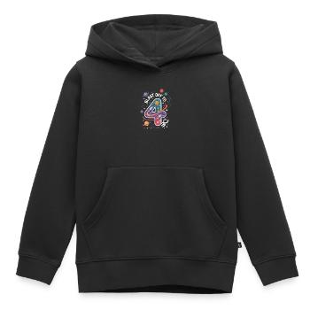 Abflug ins Weltall 4. Geburtstag Kindergeburtstag - Kinder Premium Organic Hoodie - Schwarz - Vorne - AI Model Kid Male (0cm)