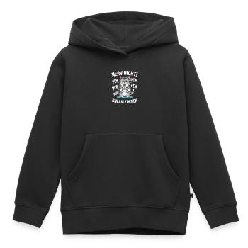 Courage Not I Gaming Cat Design - Sweat Premium à capuche enfant bio - noir - Devant - AI Model Kid Male (0cm)