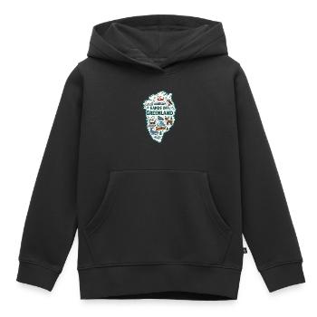 Hands Off Greenland Europe Solidarity - Kids Premium Organic Hoodie - black - Front - AI Model Kid Male (0cm)