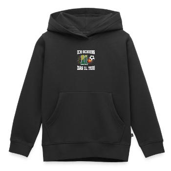 Ich Schiess 11. Tor Lustig 11. Geburtstag Fußball - Kinder Premium Organic Hoodie - Schwarz - Vorne - AI Model Kid Male (0cm)