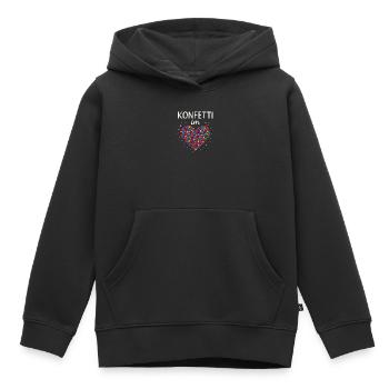 Karneval Konfetti Im Herzen Fastnacht Fasching  - Kinder Premium Organic Hoodie - Schwarz - Vorne - AI Model Kid Male (0cm)