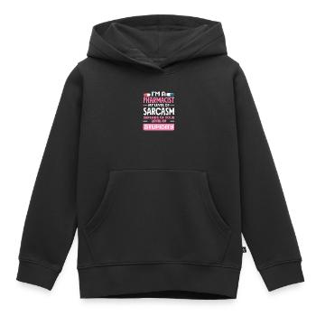 Mein Niveau Von Sarkasmus Apotheker - Kinder Premium Organic Hoodie - Schwarz - Vorne - AI Model Kid Male (0cm)