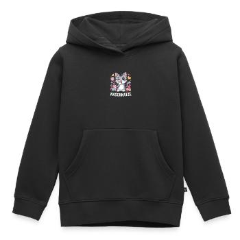 Suesse Naschkatze Katze Mit Bonbons - Kinder Premium Organic Hoodie - Schwarz - Vorne - AI Model Kid Male (0cm)