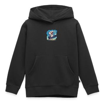 Vautour - Sweat Premium à capuche enfant bio - noir - Devant - AI Model Kid Male (0cm)