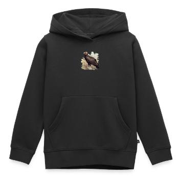 Geier - Kinder Premium Organic Hoodie - Schwarz - Vorne - AI Model Kid Male (0cm)